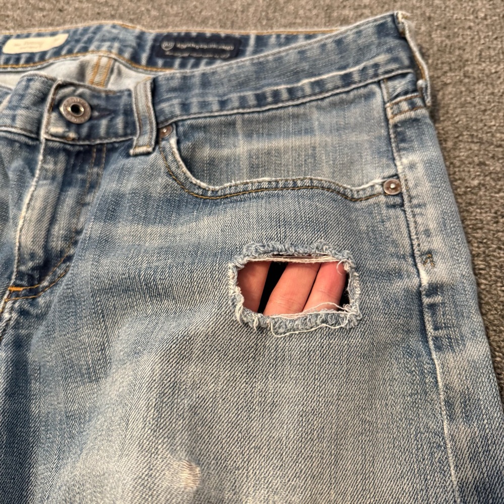 AG Adriano Goldschmied The Tomboy Shorts Size 29 98% Cotton Boyfriend Cut Off - Picture 4 of 15